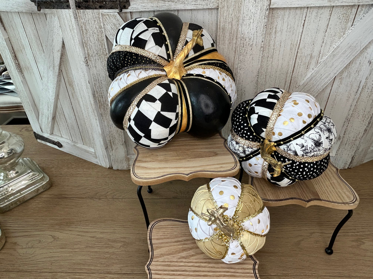 Hostess Gift - Black and White Pumpkins