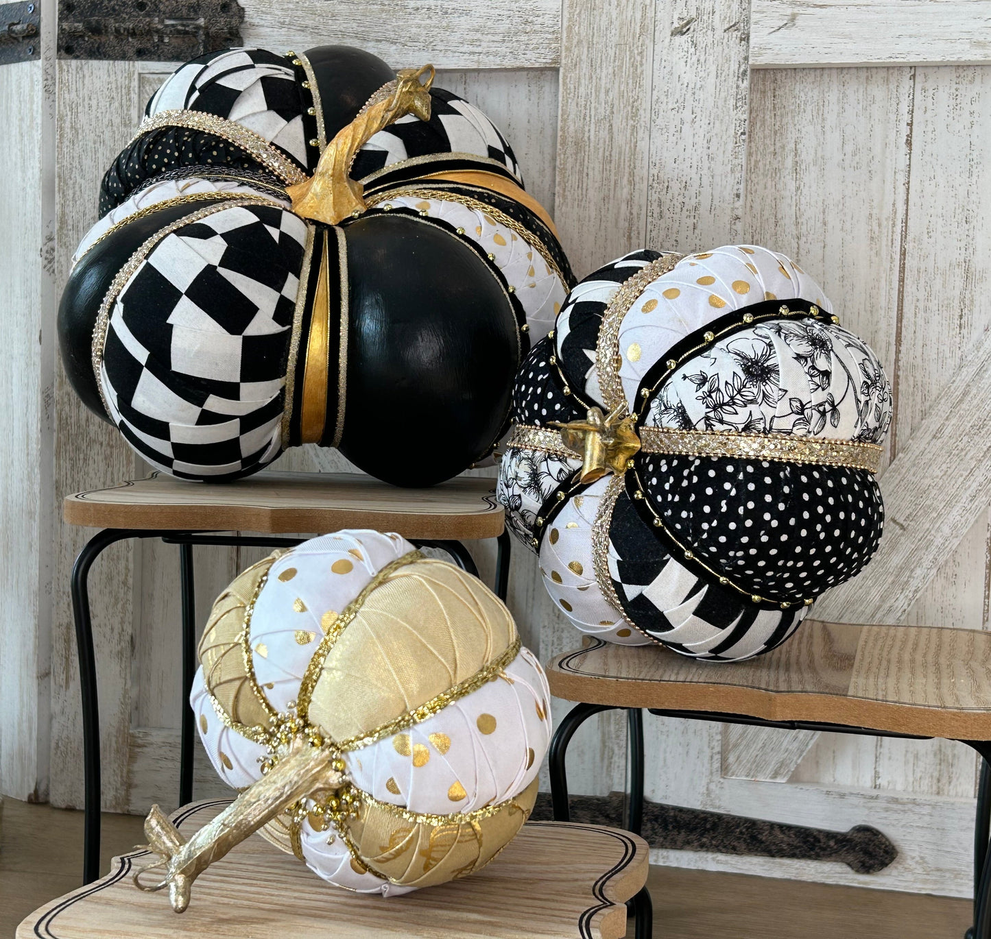 Hostess Gift - Black and White Pumpkins