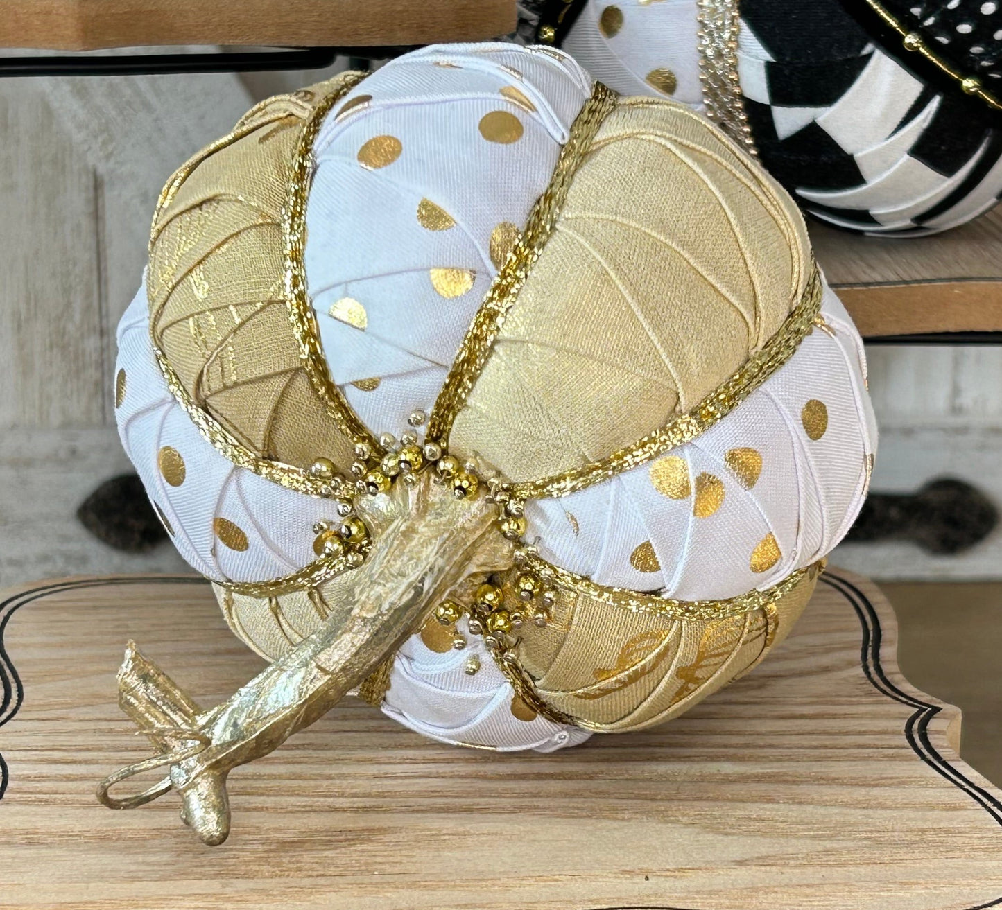 Create B/W Pumpkins in the Style of MacKenzie Childs