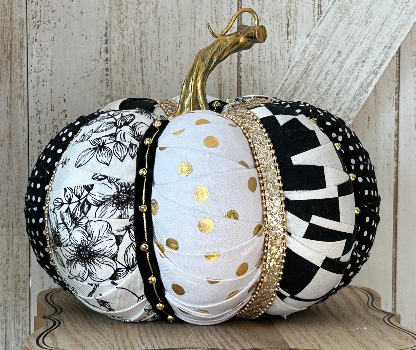 Create B/W Pumpkins in the Style of MacKenzie Childs