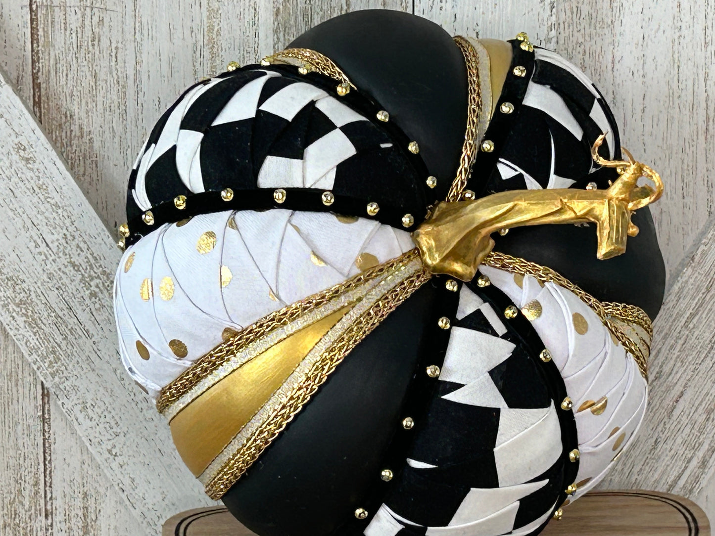 Create B/W Pumpkins in the Style of MacKenzie Childs