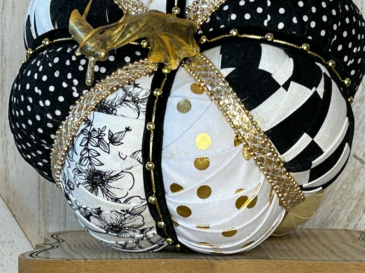 Create B/W Pumpkins in the Style of MacKenzie Childs