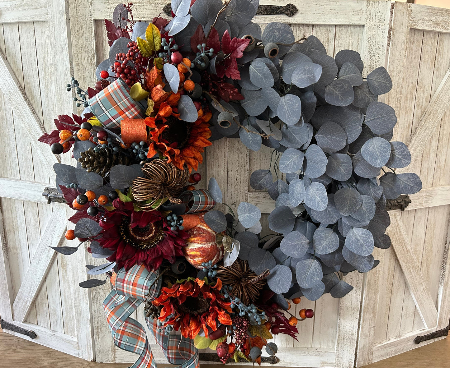 Wreath for Sale - Fall The Full Splendor of Blues Wreath