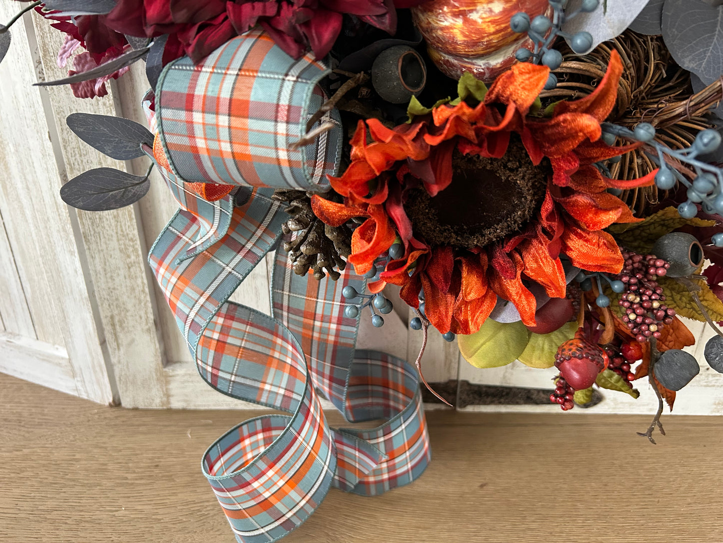 Wreath for Sale - Fall The Full Splendor of Blues Wreath