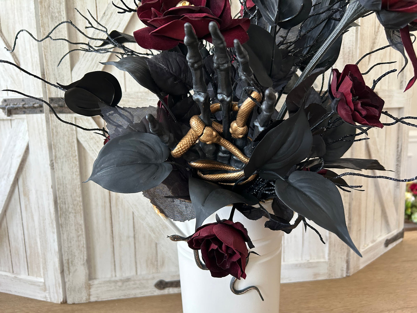 Arrangement for Sale - Halloween Dark Sunflowers