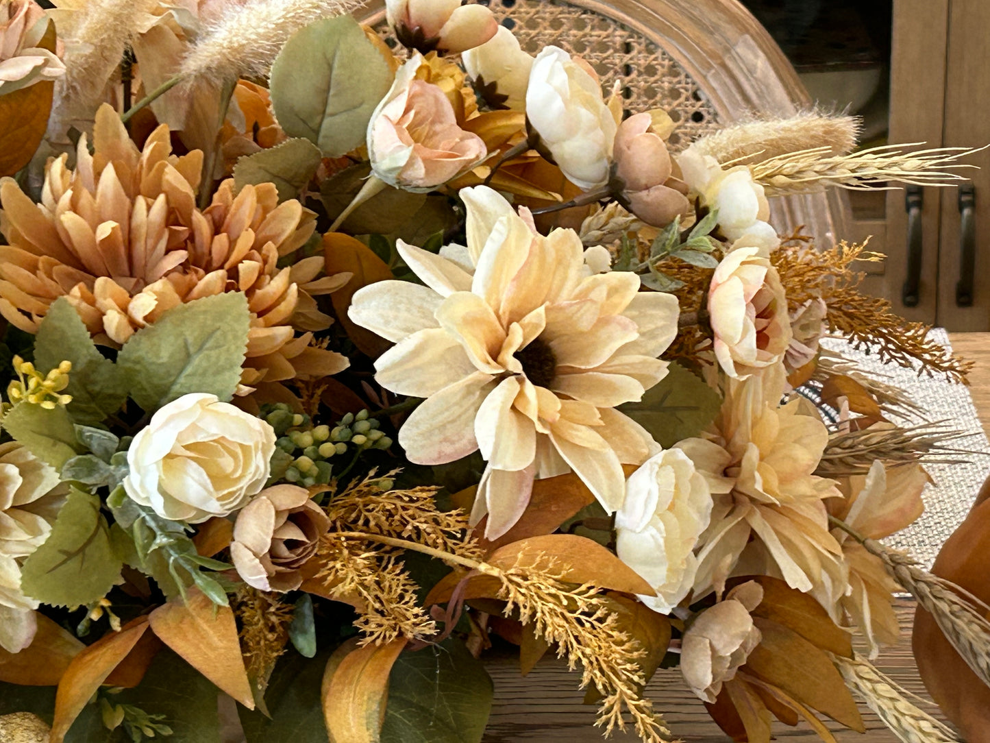 Arrangement for Sale - Fall Neutrals in a Low Copper Container