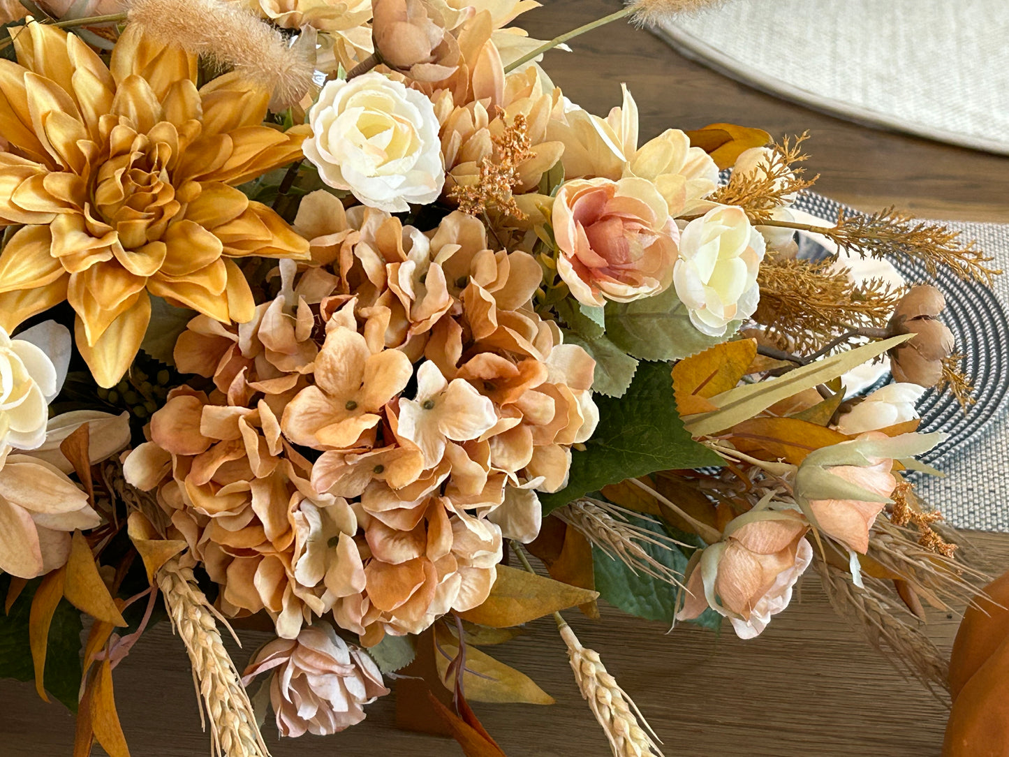 Arrangement for Sale - Fall Neutrals in a Low Copper Container