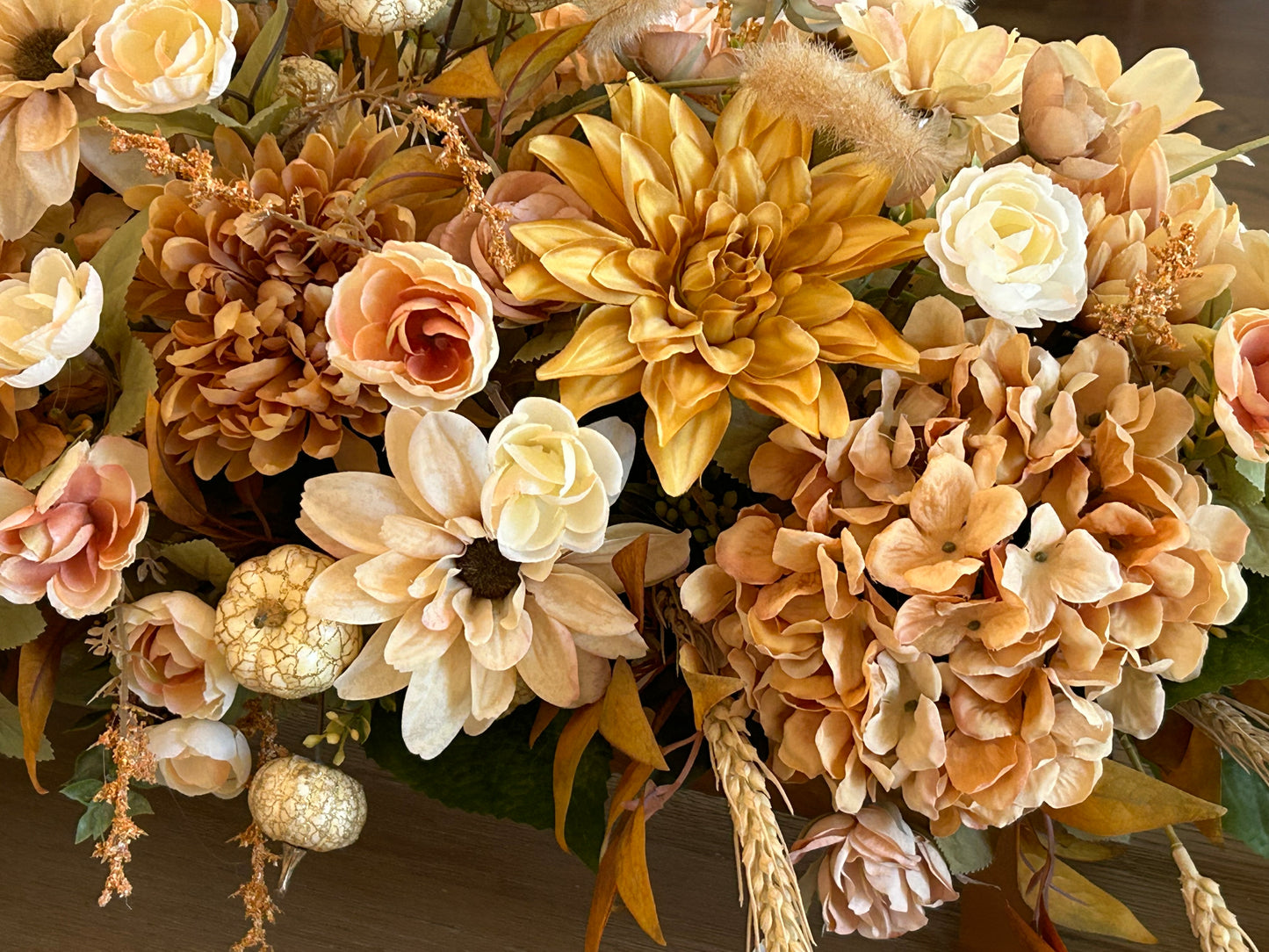 Arrangement for Sale - Fall Neutrals in a Low Copper Container