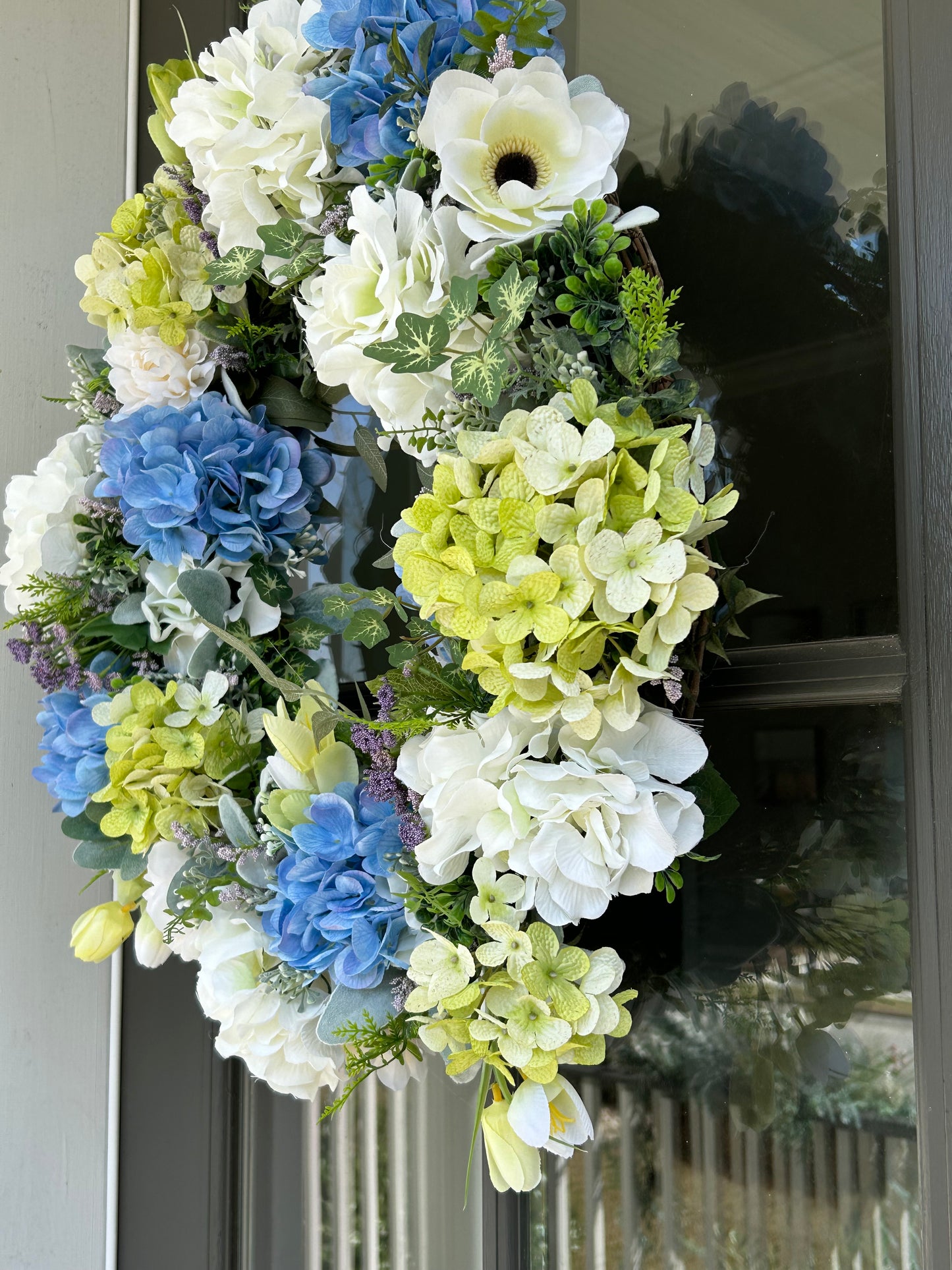 Spring Hydrangea Wreath