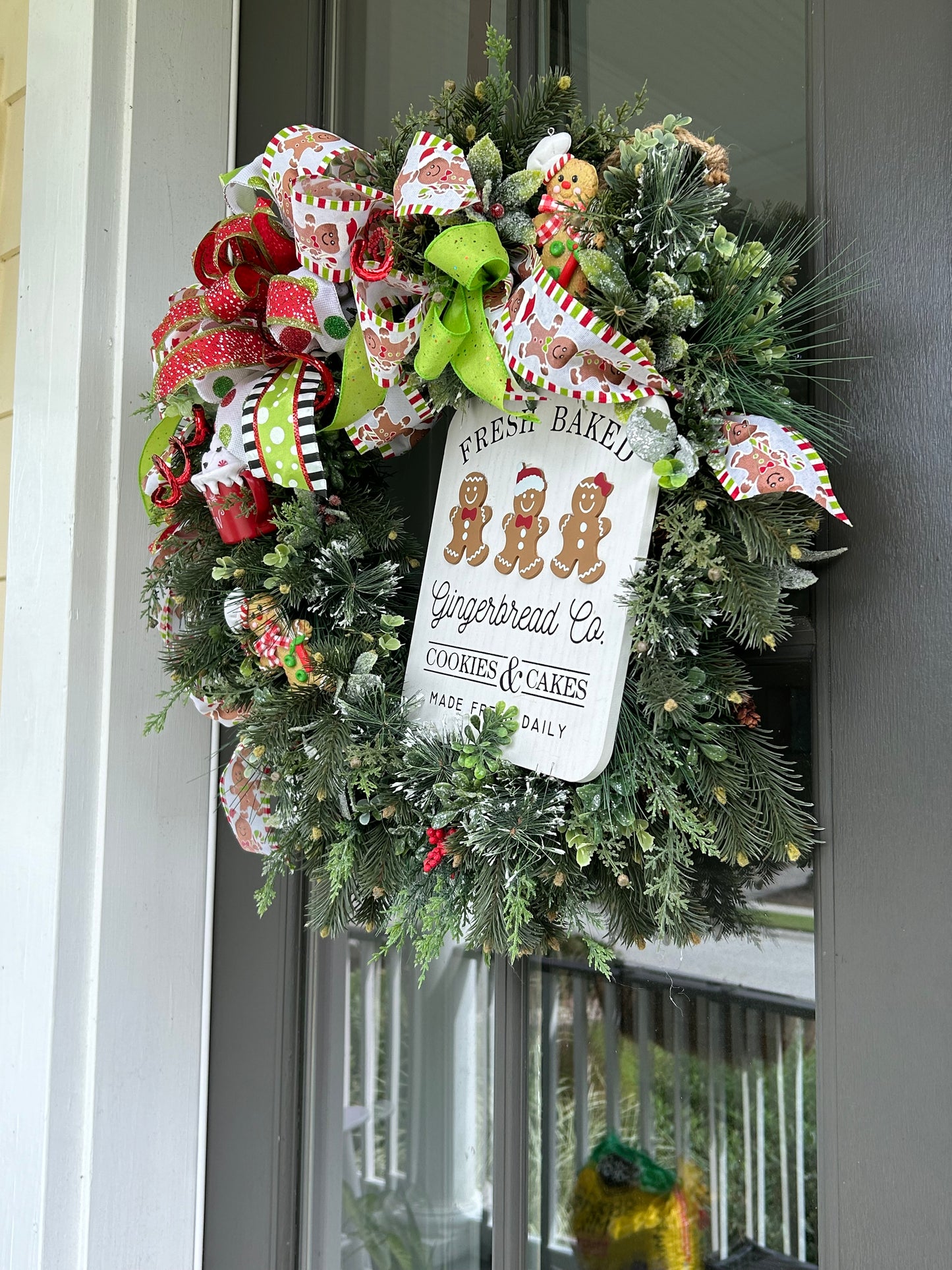 Wreath for Sale - Christmas Gingerbread Wreath on 24" Frame