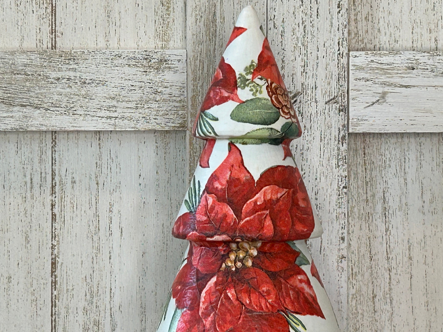 Hostess Gift - Red Poinsettia Christmas Tree