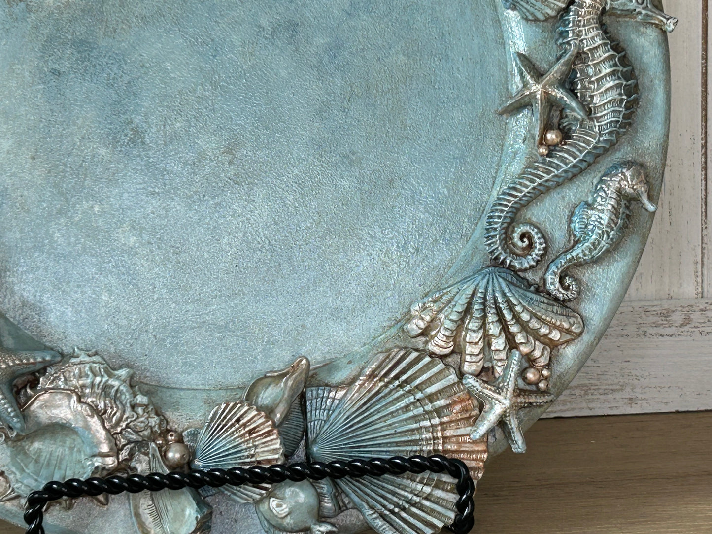 Hostess Gift - Turquoise Resin Shells Plate