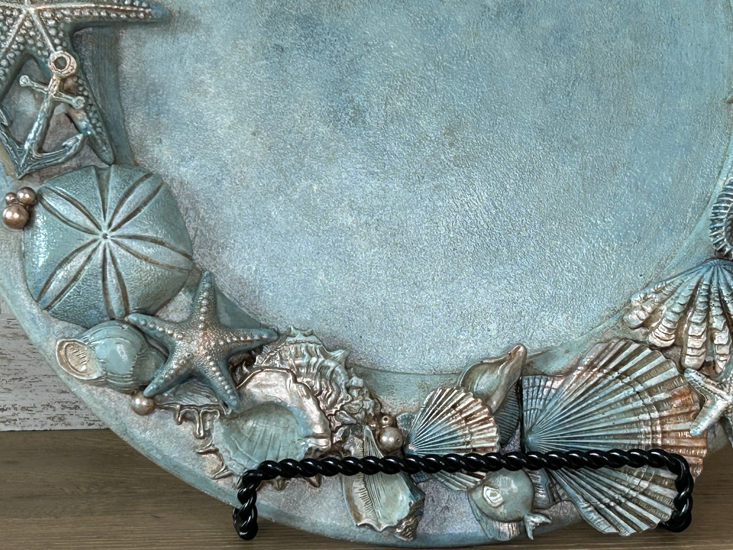 Hostess Gift - Turquoise Resin Shells Plate